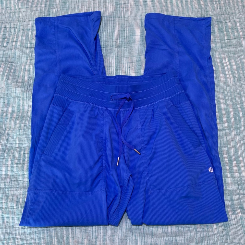 Lululemon Dance Studio Pants Royal Blue Straight Leg Size 6